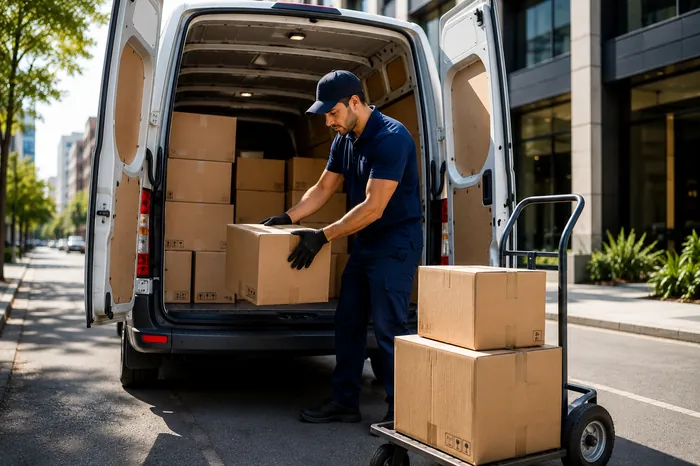 Operação profissional de fretes com veículo utilitário